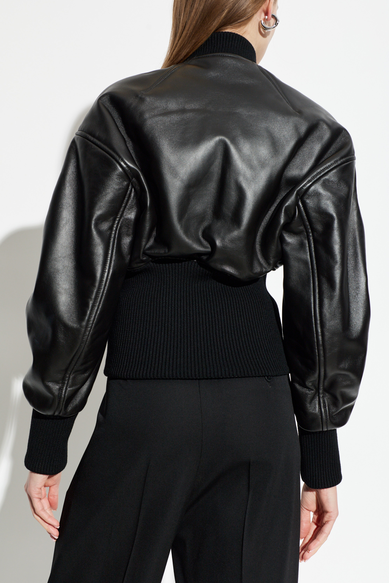 Alaïa Leather 'bomber' jacket | Women's | Vitkac